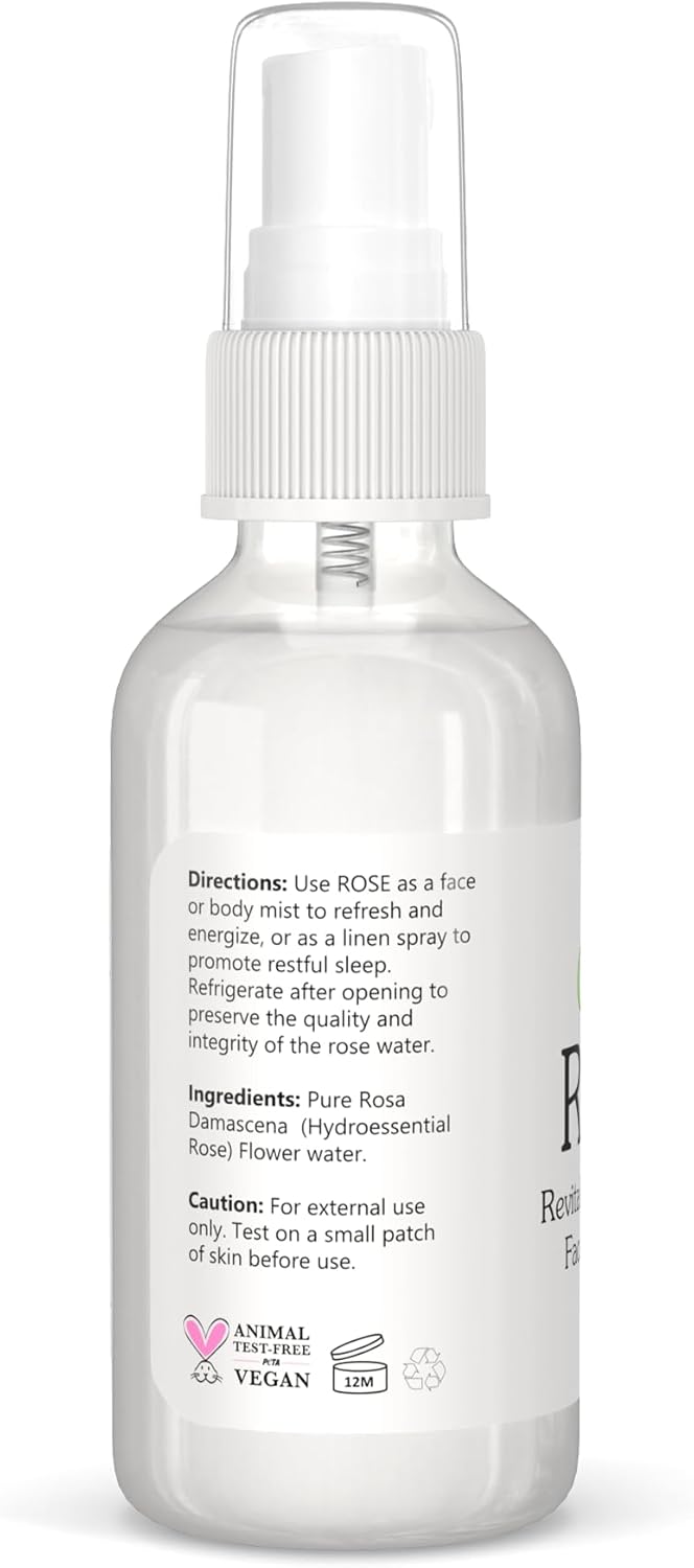 Isabella's Clearly Rose 100% Pure Rose Petal Water Spray 2 Oz for Hydration and Hair - Image 4