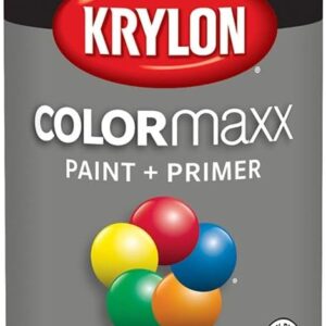 Krylon K05513007 COLORmaxx Spray Paint and Primer for Indoor/Outdoor Use, Gloss Classic Gray, 12 Ounce (Pack of 1)