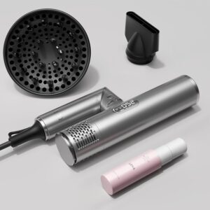 Diffuser Hair Dryer, Lena F10 High-Speed Travel Blow Dryer with Ionic Technology, Lightweight & Portable, Adjustable Temp/Speed, Low Noise & Fast Drying for All Hair Types