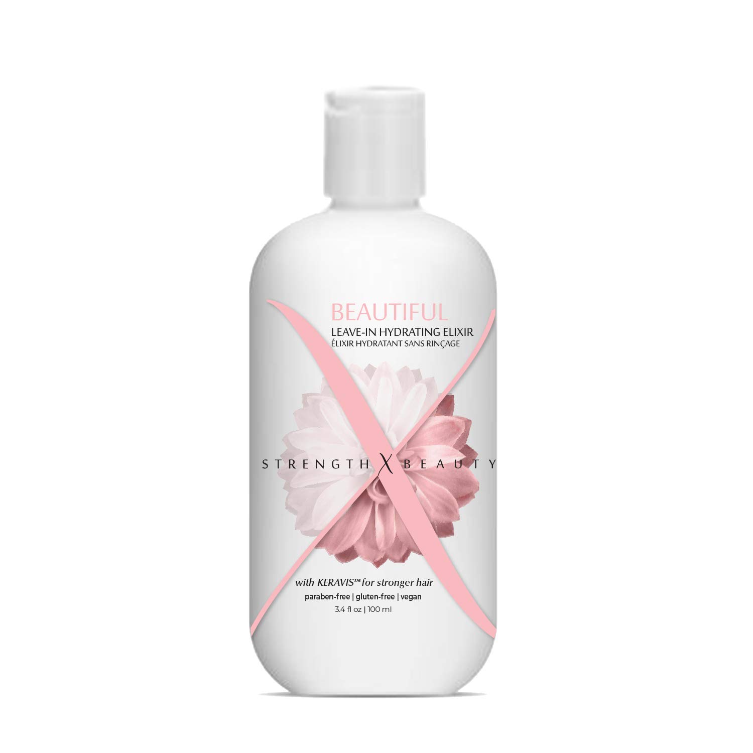 Beautiful Leave-In Elixir - Lightweight Hydrating Leave-In Conditioner for Soft, Shining Hair - Vegan Paraben-Free Formula w/Keravis PE (3.4 oz. travel | try me size)