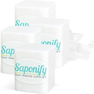 Saponify - 4Lb White Soap Base, Pure White Base, Easy to Use Glycerin Soap Base for DIY Soap Making