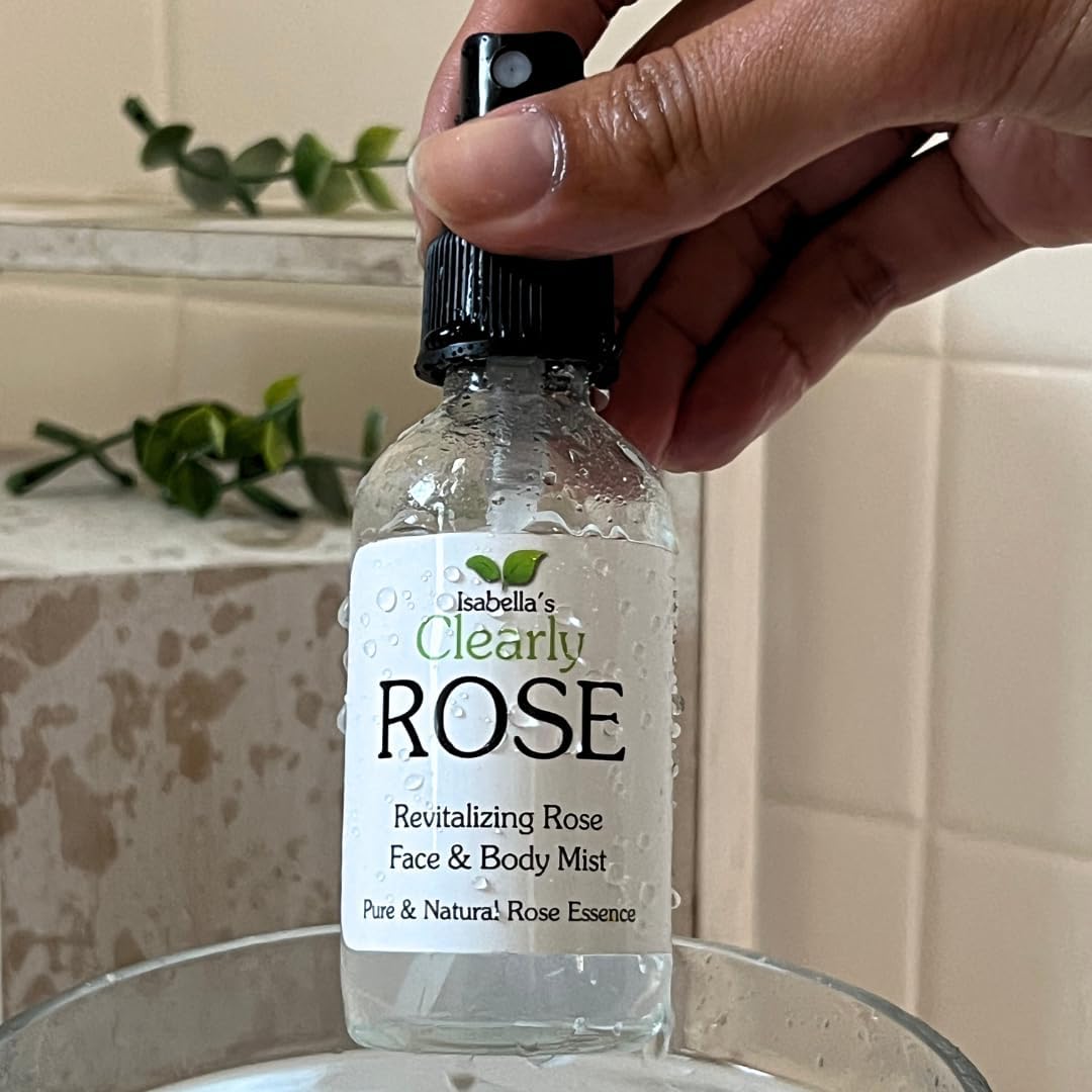 Isabella's Clearly Rose 100% Pure Rose Petal Water Spray 2 Oz for Hydration and Hair - Image 3