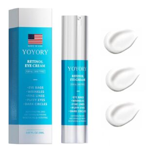 Retinol Under Eye Cream - for Dark Circles and Puffiness, Eye Bags, Wrinkles Fine Lines Hydrates Moisturizes (20ml)