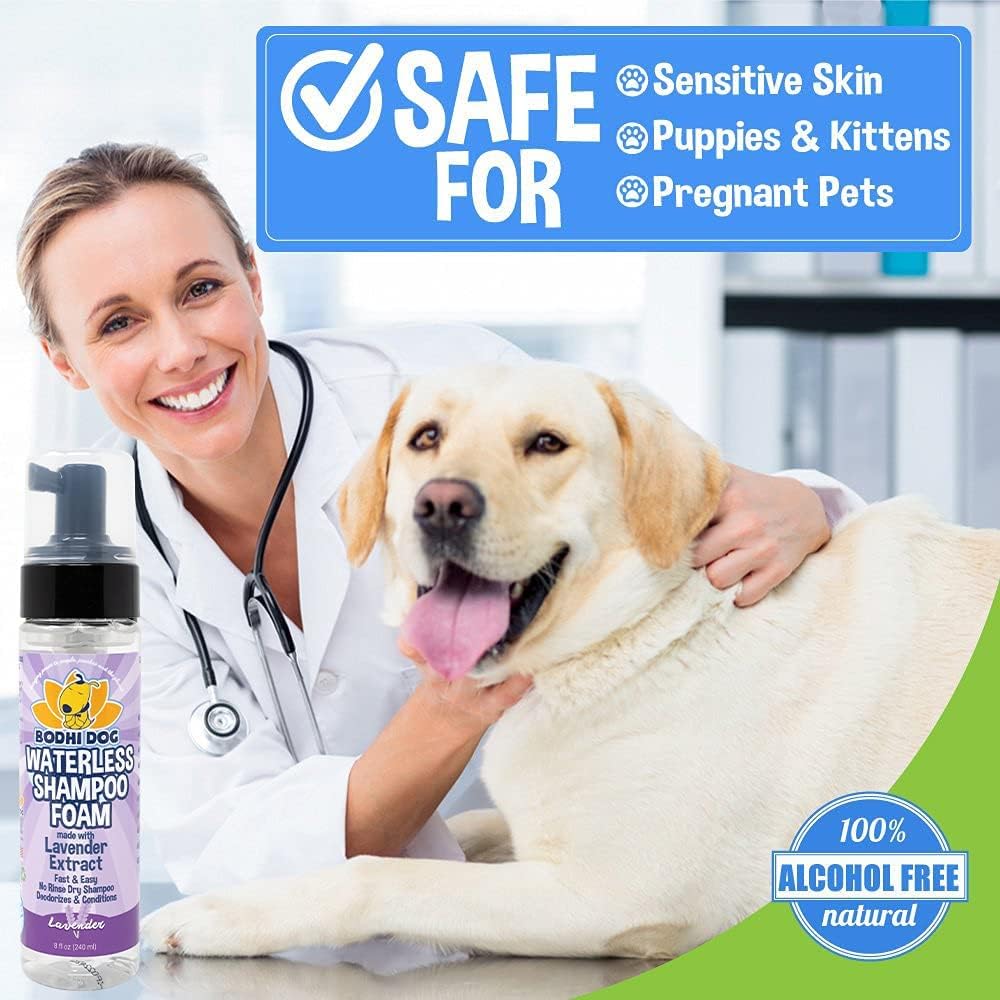 Bodhi Dog Waterless Shampoo - Natural Dry Shampoo for Dogs & Cats - Neutralizes Pet Odor - No Rinse Required - Made of Natural Extracts - Safe for Sensitive Skin - Made in USA - Lavender (8 Fl Oz) - Image 5