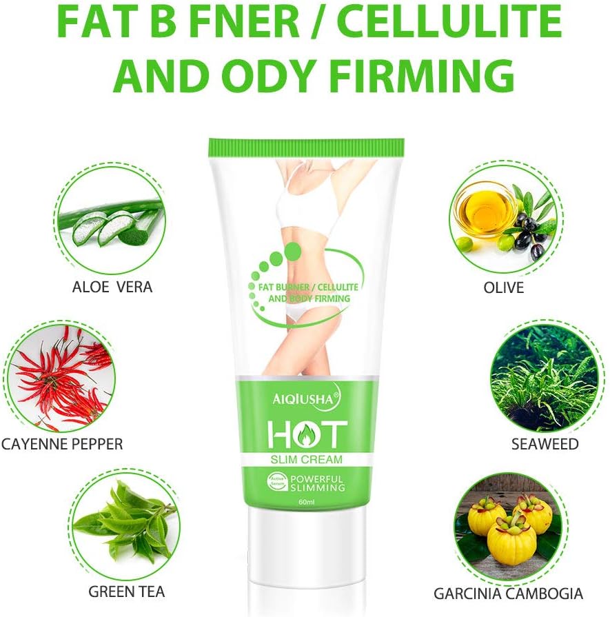 Hot Cream 2 Pack, Cellulite Slimming & Firming Cream, Body Fat Burning Massage Gel for Shaping Waist, Abdomen and Buttocks - Image 7