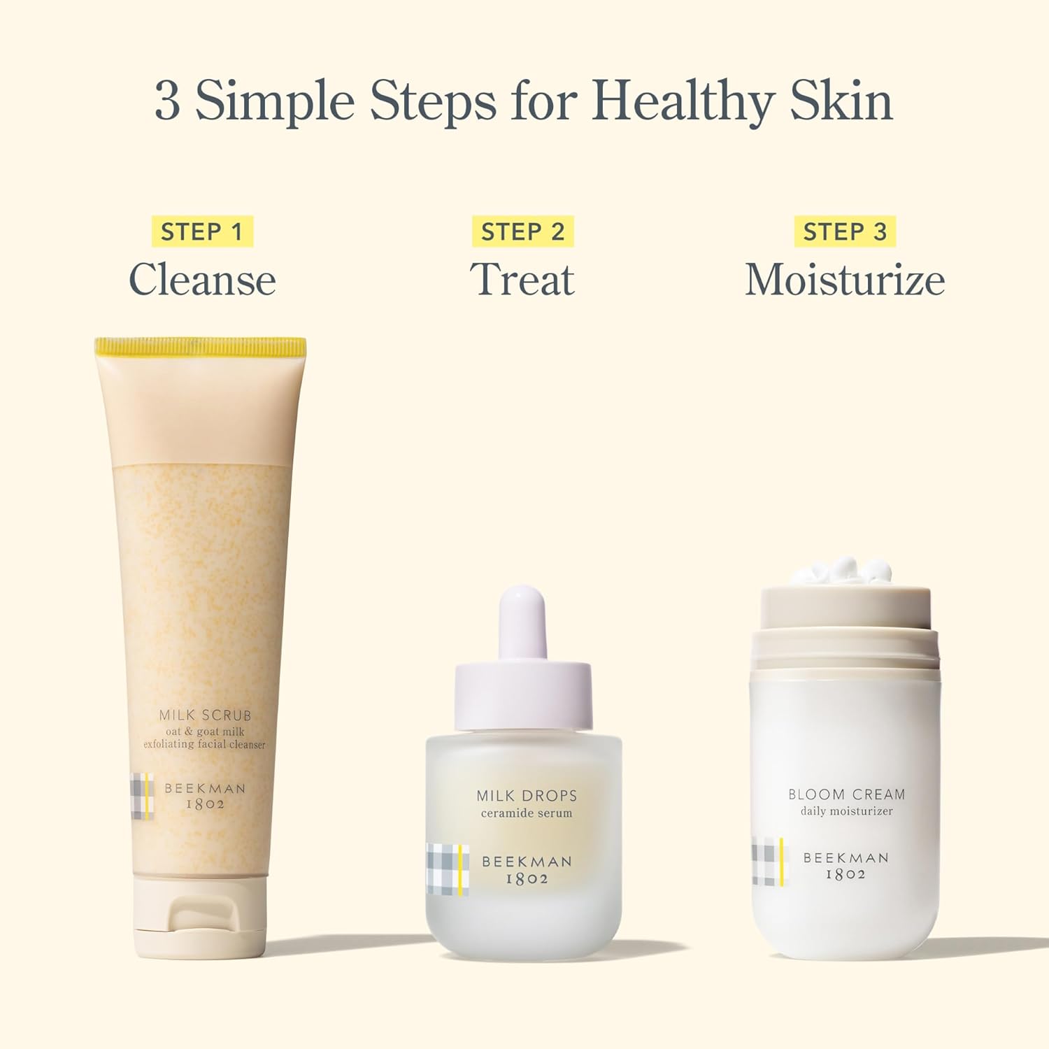 Beekman 1802 Milk Drops Ceramide Facial Serum - Squalane Oil, Hyaluronic Acid & Goat Milk Face Moisturizer - Boosts Skin Radiance & Hydrates Deeply - Fragrance Free - For Oily/Acne Prone Skin - Image 6