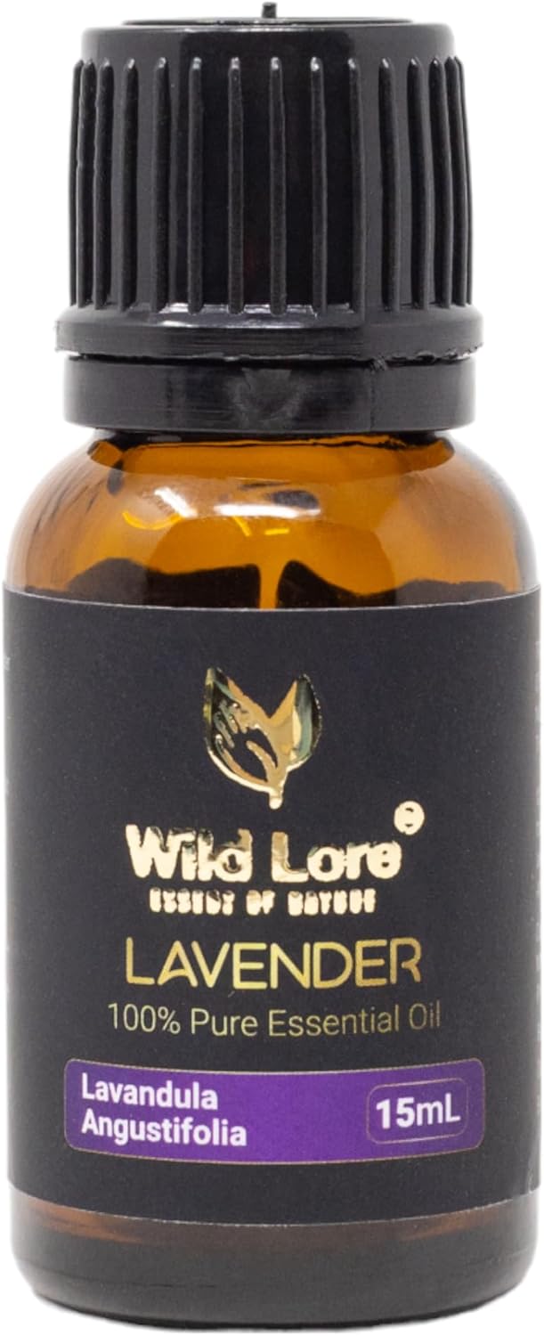 Lavender Essential Oil, 100% Pure and Natural, Help in Relaxation, Sleep Support, Skin Care, Steam Distilled Floral Aroma, Aromatherapy, Topical Use, Soothing and Calming, 15 ML