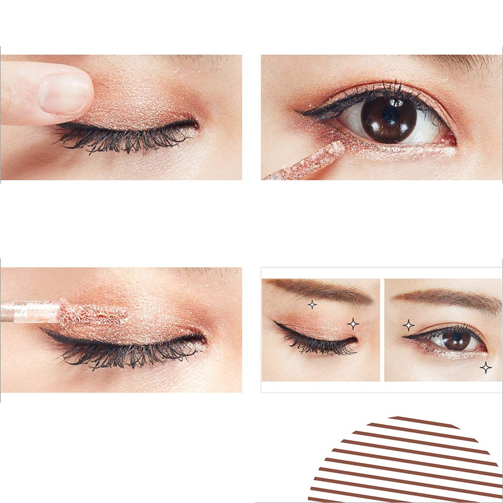 Lucoss 6 Color Shimmer Metallic Waterproof Liquid Eyeshadow Set - Image 8