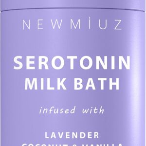Creamy Coconut Lavender Milk Bath Soak Powder Moisturize Skin Calm Vanilla Luxury Spa Salt Destress Relaxation Gift for Women Perfect Stocking Stuffer