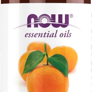 NOW Essential Oils, Tangerine Oil, Cheerful Aromatherapy Scent, Cold Pressed, 100% Pure, Vegan, Child Resistant Cap, 1-Ounce