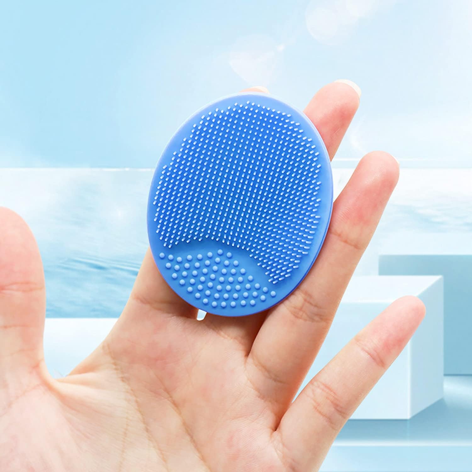 Silicone Facial Cleansing Brush Set 4 Pack Deep Cleaning Exfoliators for Pore Care - Image 3