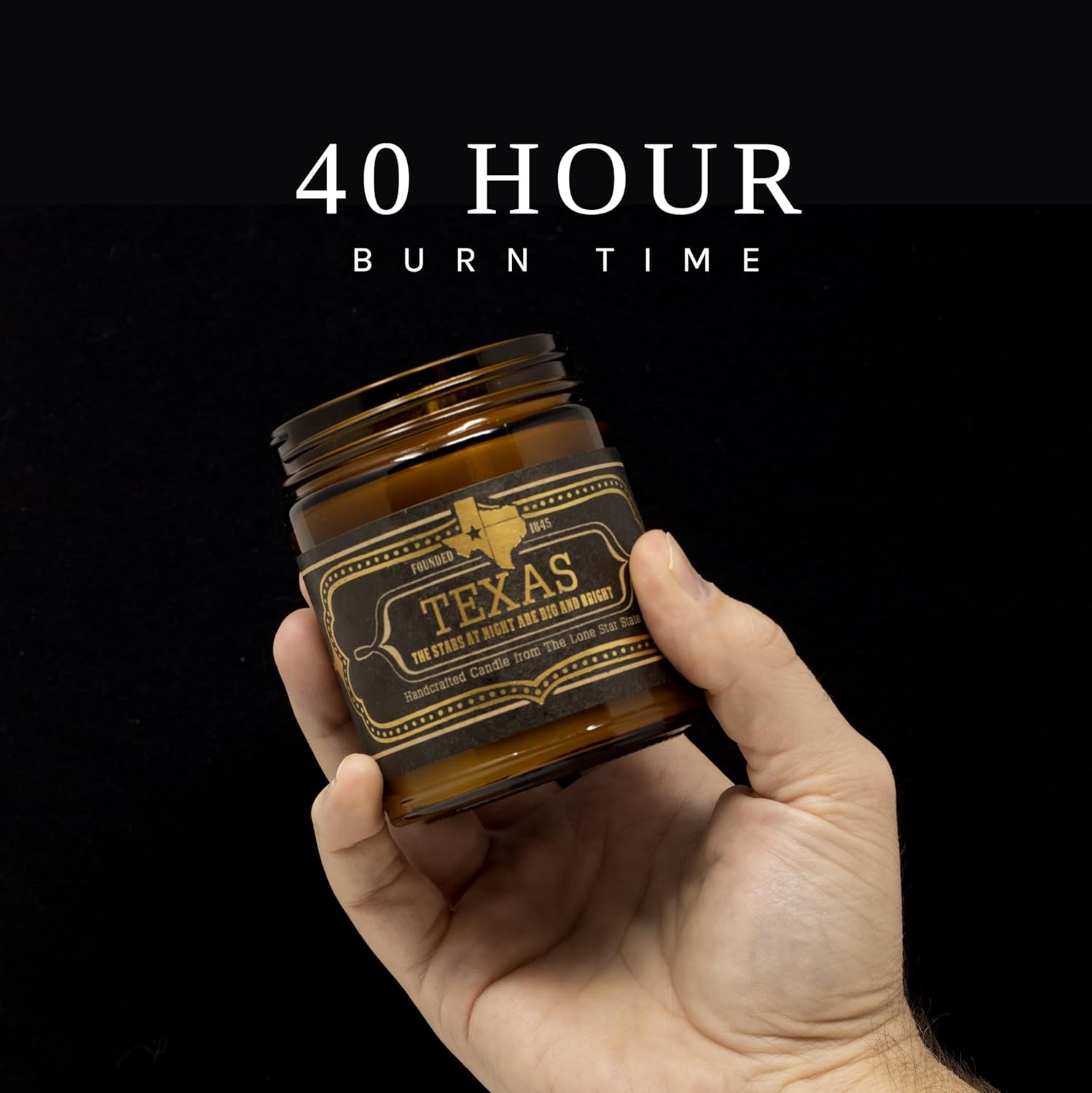 Jackson Vaughn Austin 9oz Scented Candle - Patchouli, Prairie Grass, Amber Scents - 40 Hour Burn Time - Image 4