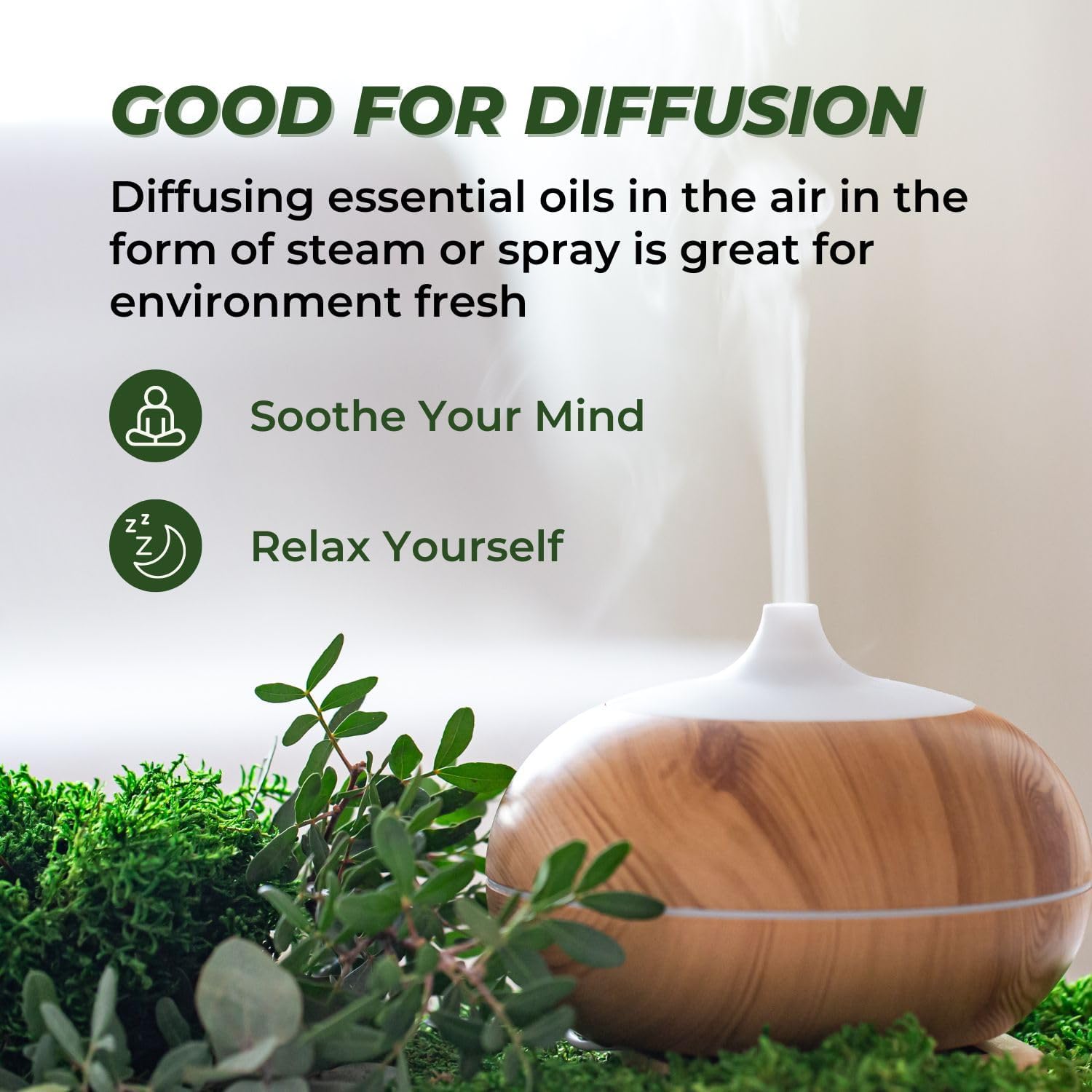 Essential Oils Set (Eucalyptus, Lavender, Lemongrass, Peppermint, Tea Tree, Orange) for Diffuser, Topical Skin, Body, Natural Home Fragrance Gift for Women & Men - Image 3