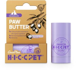 HICC PET Dog Paw Balm 0.21oz Natural Moisturizer & Protector for Dry Cracked Paws Soothes Hotspots & Odor