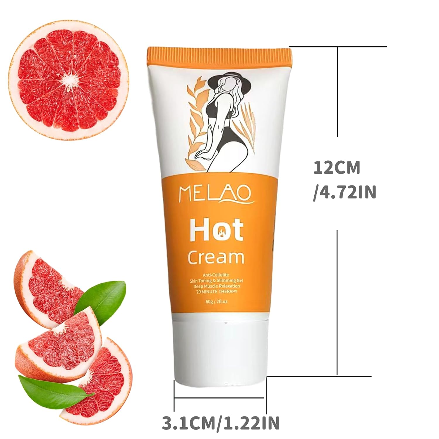 Elitzia 60g Anti Cellulite Cream for Belly Slimming and Fat Burning Gel Home Use - Image 6