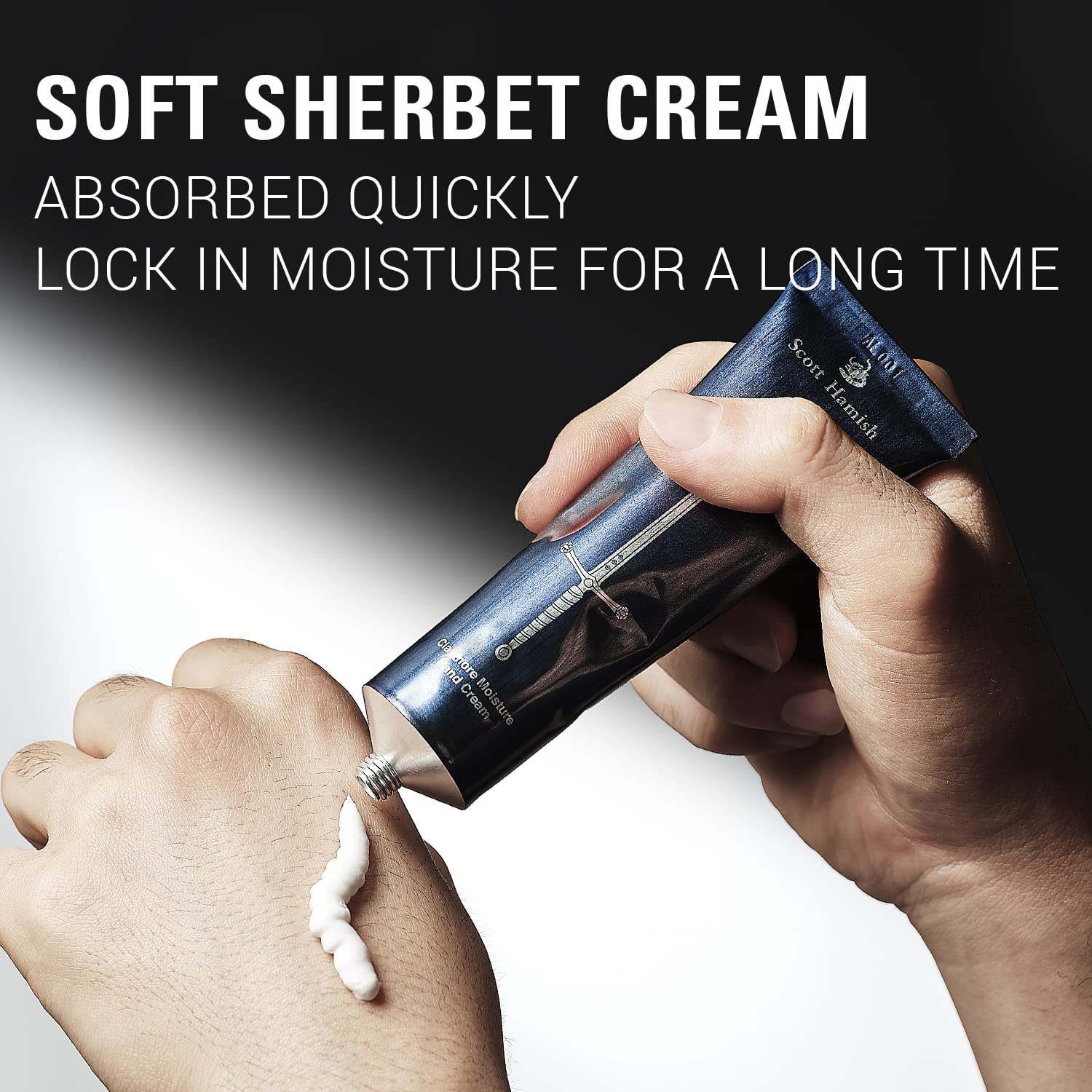 Claymore Moisture Hand Cream - Hand Moisturizer for Men - Moisturizing Hand Cream for Dry, Cracked Hands with Shea Butter & Milk Thistle โ Bergamot Mandarin and Musky Scent, 1.69oz. - Image 4