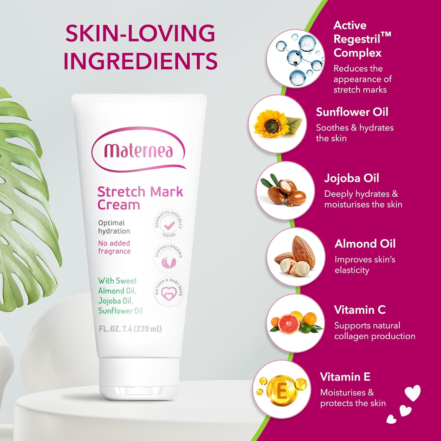 Hydrating Stretch Mark Cream, 150 ml, for Smoother, Improved Skin Appearance - Image 3