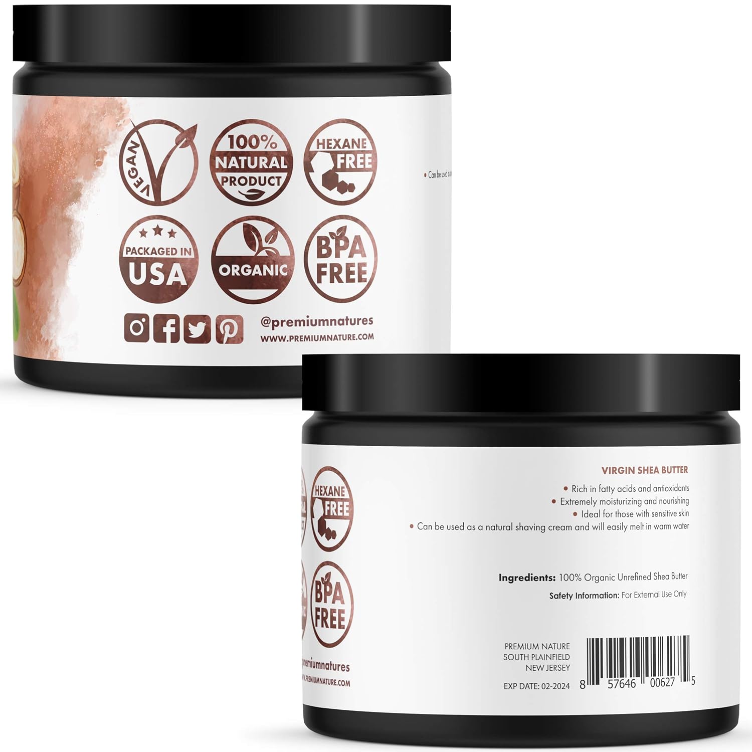 Premium Nature Organic Shea Butter - Pure & Raw Virgin Unrefined Body Butter - Dry Skin Care, Scar & Stretch Mark Cream, 16 oz - Image 5