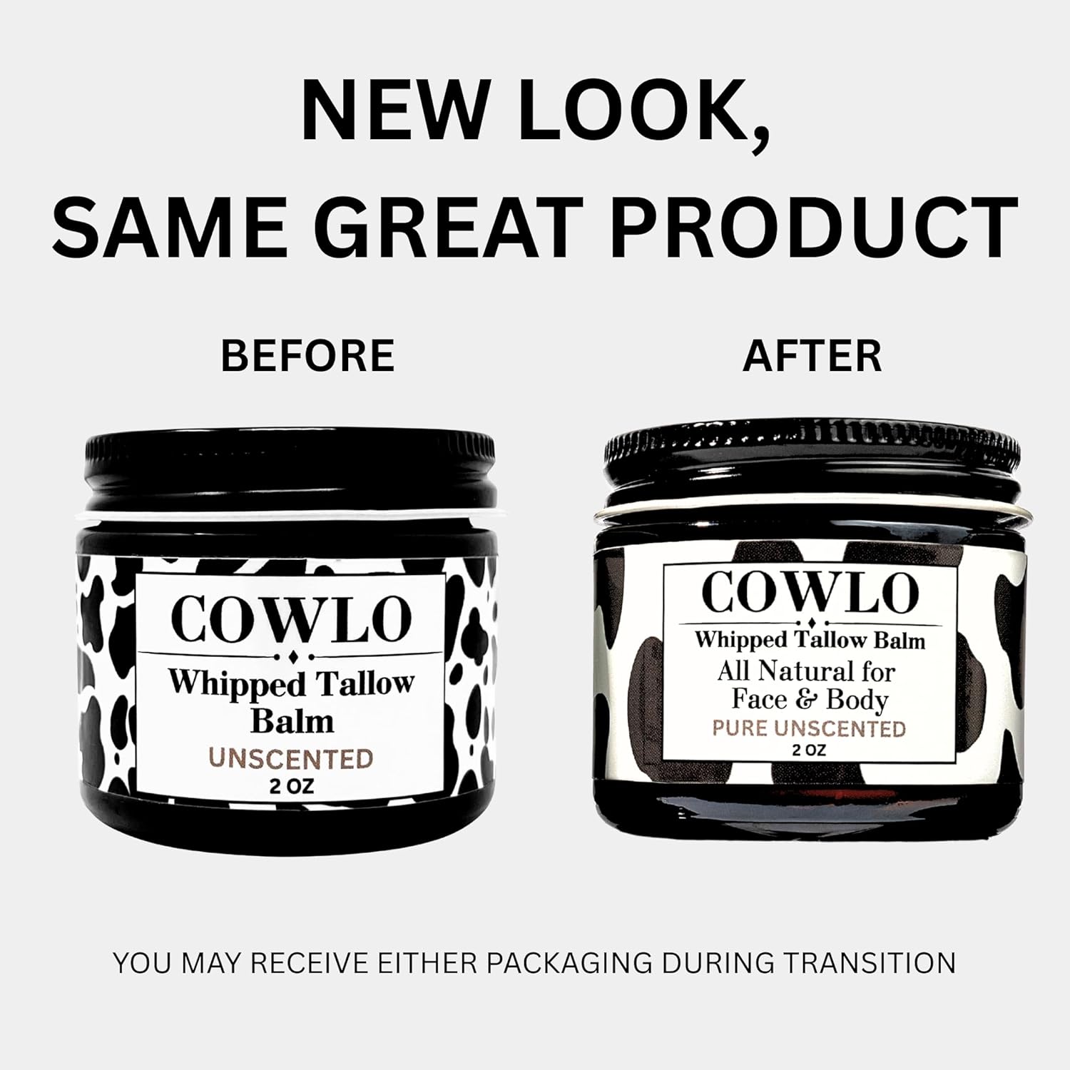 2oz Whipped Beef Tallow Moisturizer, 100% Grass Fed Organic Body Butter, Unscented - Image 2