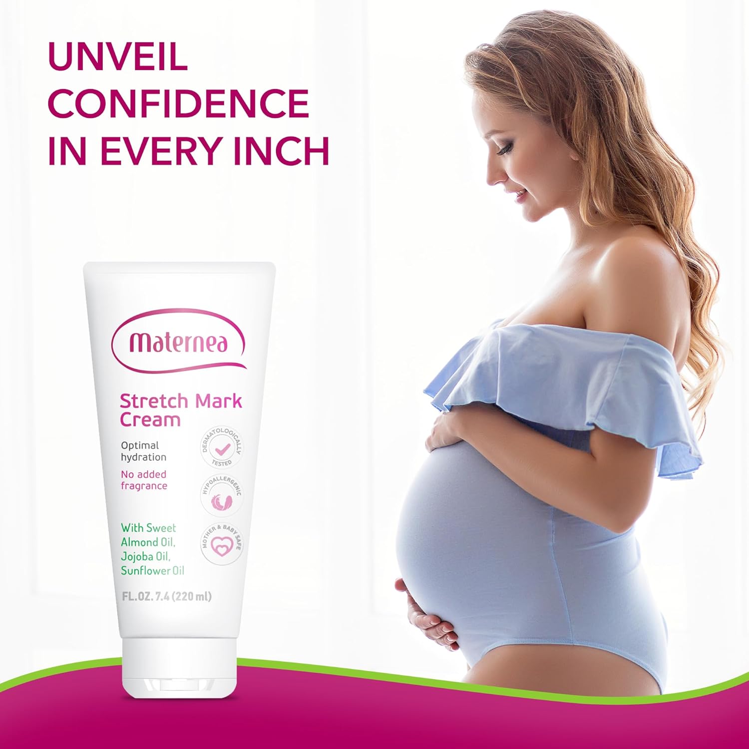 Hydrating Stretch Mark Cream, 150 ml, for Smoother, Improved Skin Appearance - Image 8