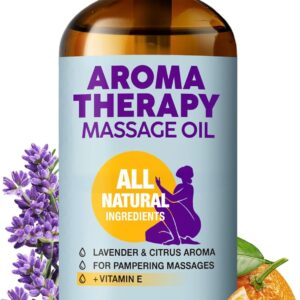Kukka Aromatherapy Massage Oil for Massage Therapy - 6.76 Fl Oz - 100% Pure Natural - Lavender, Orange Aroma Therapy for Women & Man Body Oil - SPA & Relaxing Quality Moisturizing
