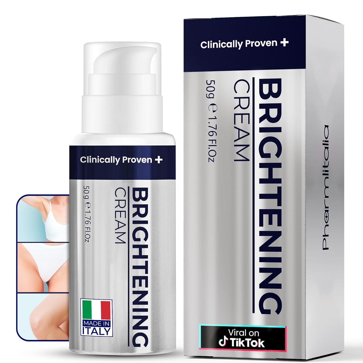 Intimate Area Cream - Inner Thigh, Armpits, Elbows, Knees, Bikini Areas & Lines | Made in Italy