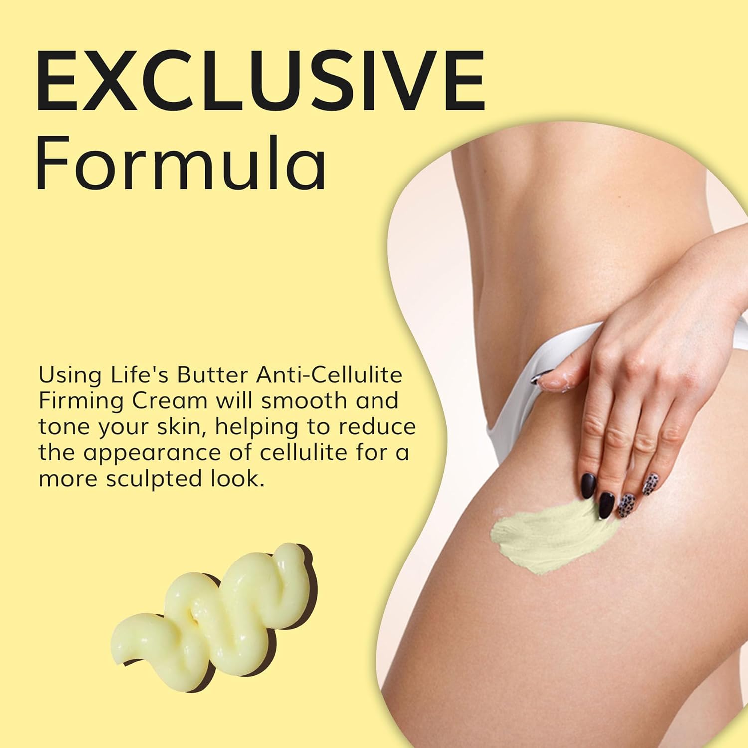 Life's Butter Anti-Cellulite Cream - 100% Natural - Made in USA - Cruelty-Free - Hypoallergenic - Best Cellulite Reduction - Skin Firming + Tightening for Women L-Carnitine + CoQ10 + Caffeine – 6oz - Image 6