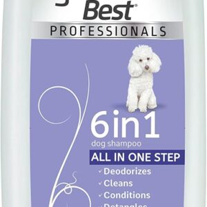 Hartz Groomer's Best Professionals 6-in-1 Dog Shampoo and Conditioner in One, 18 oz
