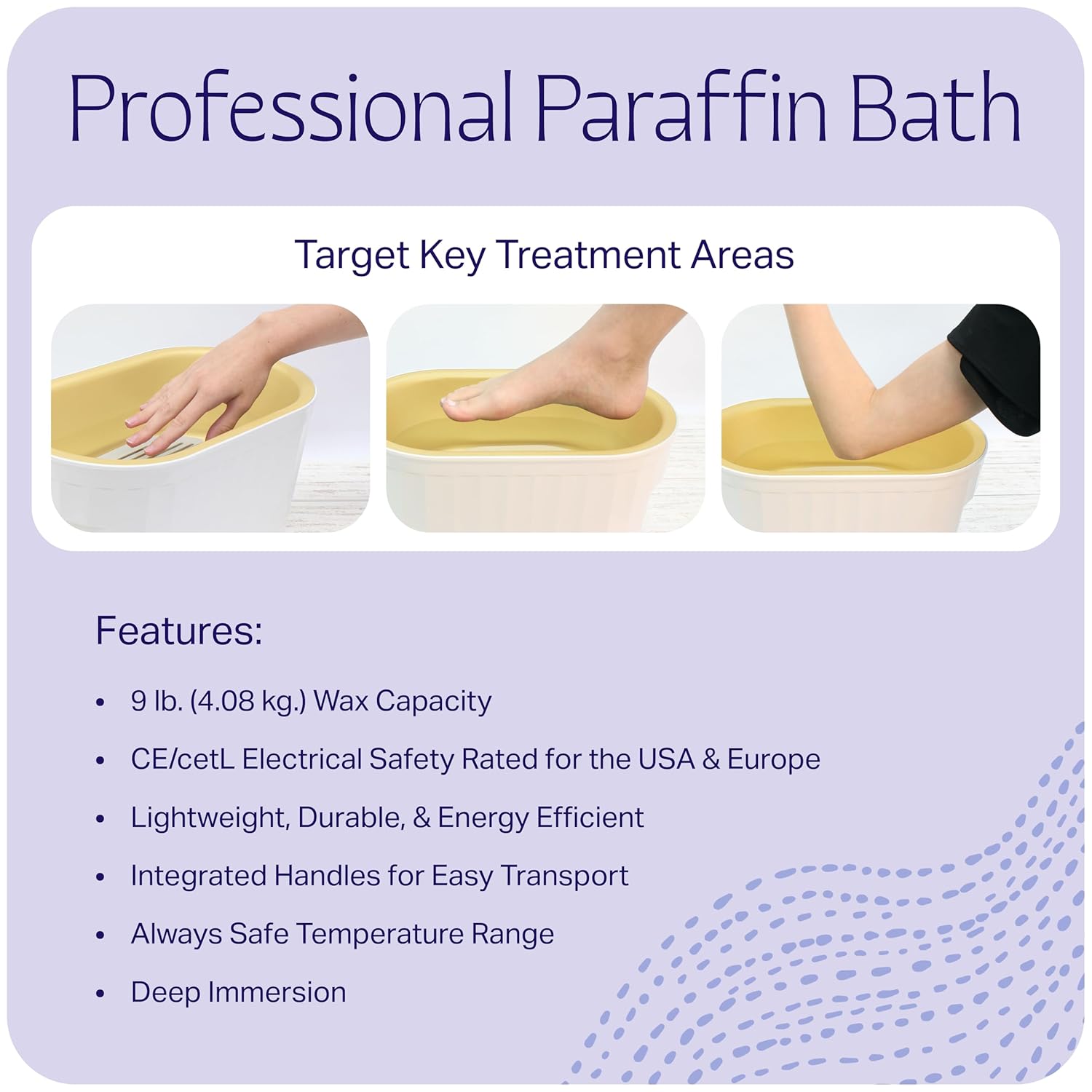 Limited Edition White & Gold Therabath TB6 Paraffin Wax Bath 6 lb Capacity for Arthritis Relief - Image 3