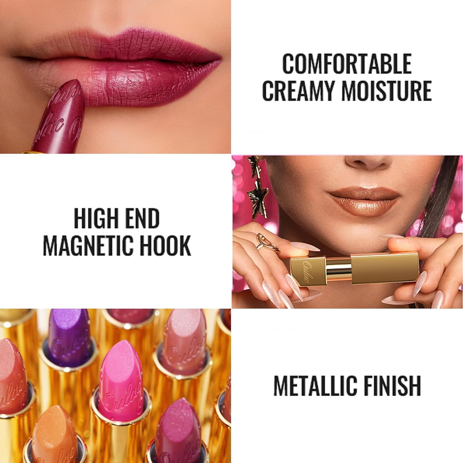 Oulac Vegan Matte Terracotta Lipstick GM05 Spice Up 0.12 oz Creamy Hydrating - Image 6