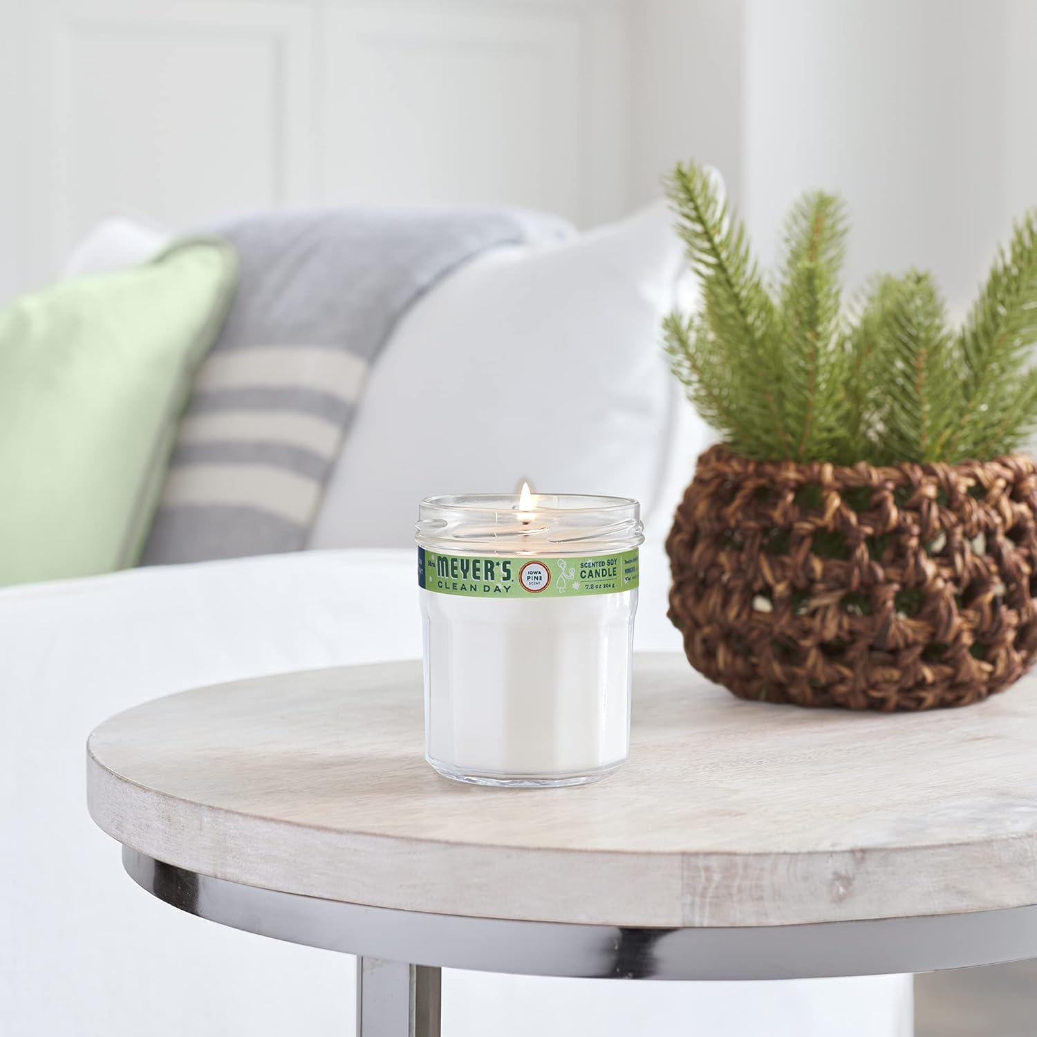 Mrs. Meyer's Clean Day Iowa Pine Scented Soy Candle 7.2 Oz Single Pack - Image 6