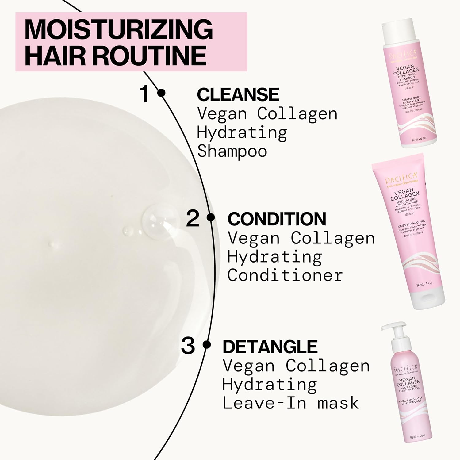 Pacifica Vegan Collagen Leave-In Repair Hair Mask 4oz for Dry Damaged Hair - Image 12