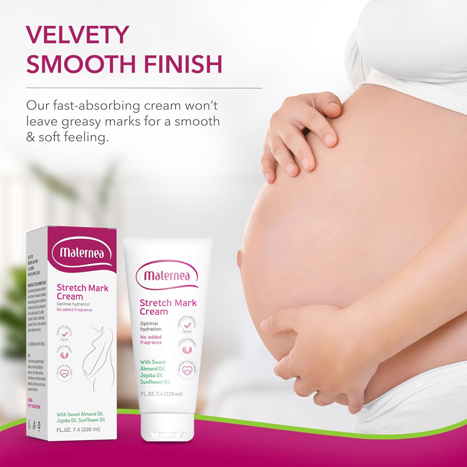 Hydrating Stretch Mark Cream, 150 ml, for Smoother, Improved Skin Appearance - Image 7