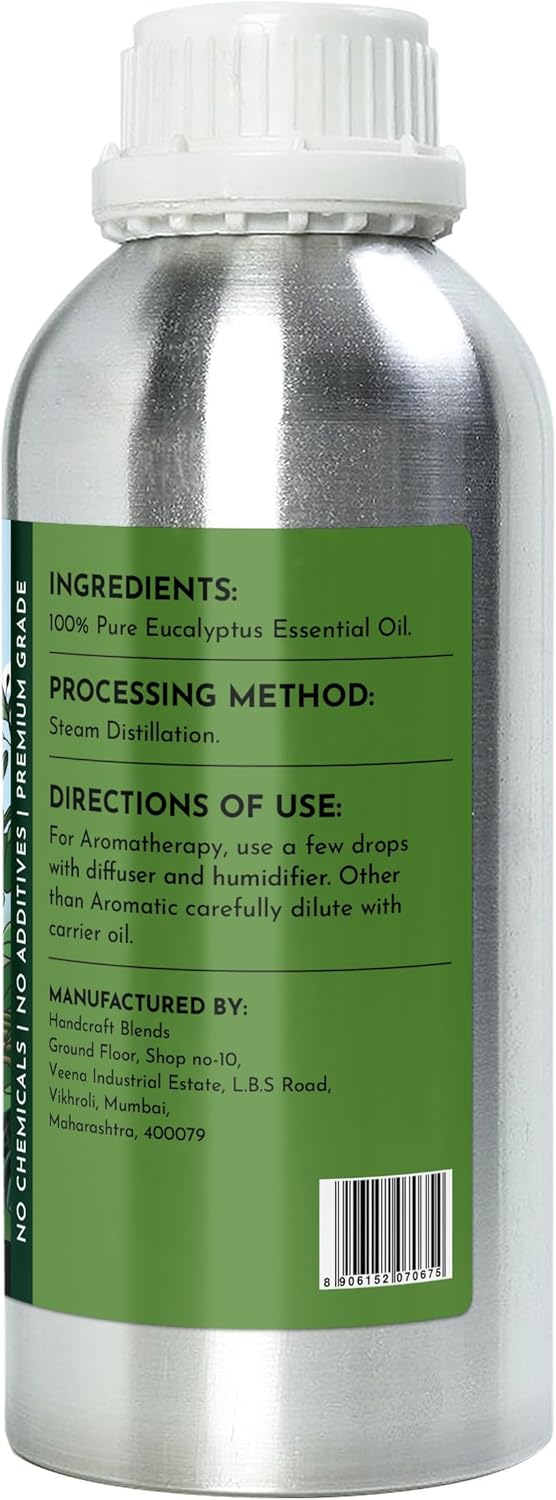 16 fl oz - Eucalyptus Essential Oil (100% Pure & Natural) Large Aluminum Bottle for Aromatherapy, Diffuser, Candle & Soap Making - Minamino Blends - Image 3