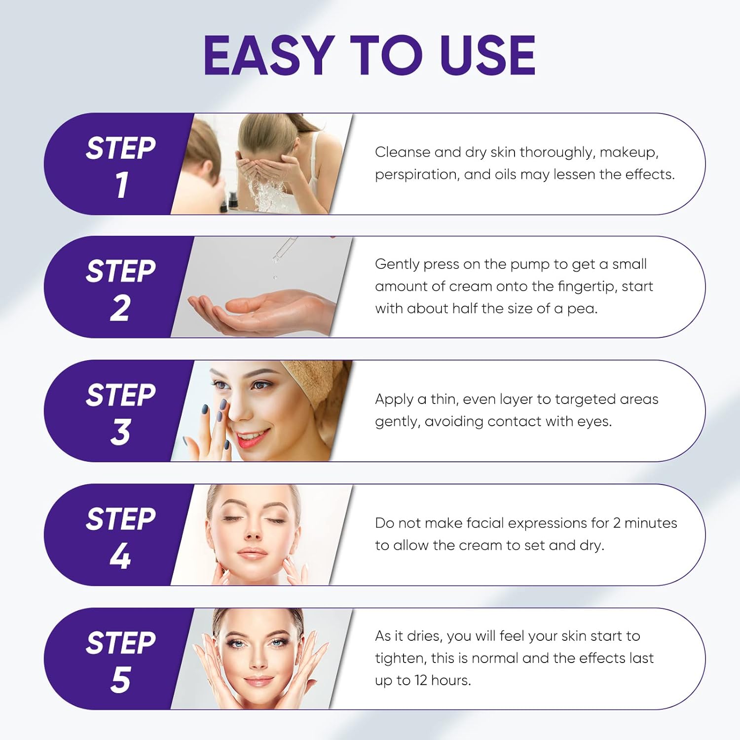 Instant Face Lift Serum 1 oz, Temporary Skin Tightening, Smooths Fine Lines Wrinkles - Image 8