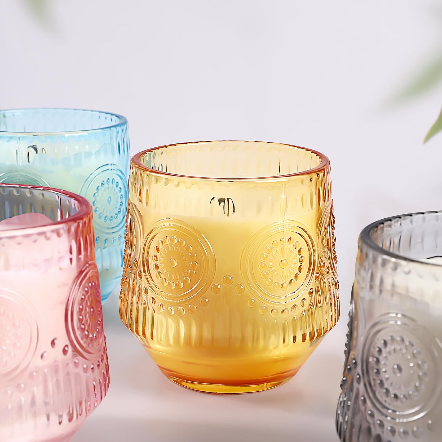 4 Pack Scented Candle Sets | Mother's Day Gifts Scented Candles for Home, Soy Candles for Home, Candle Gifts for Women - Vanilla Coconut/Eucalyptus Sage/Rose&Oud/Sandalwood Patchouli - Image 7