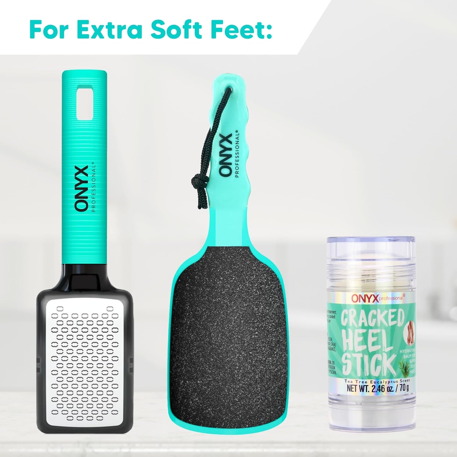Onyx Professional Cracked Heel Repair Balm Stick(2 Pack)Dry Cracked Feet Treatment,Moisturizing Heel Balm Rolls On So No Mess Like Foot Cream or Foot Lotion, Rescues Cracked Feet,Tea Tree Scent Clear - Image 9