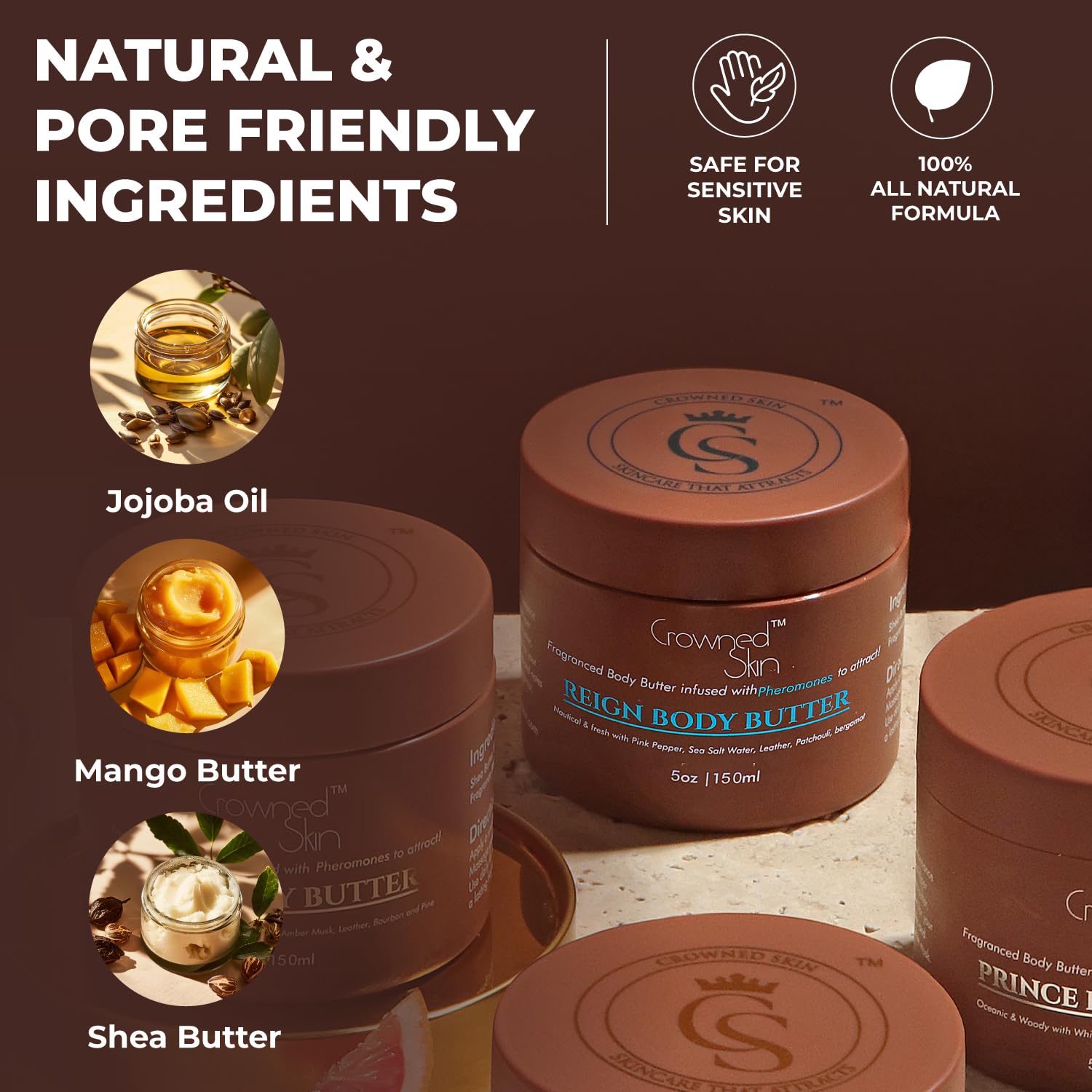 Reign Nautical Scented 5oz Body Butter with Organic Shea and Mango Butters - Image 4
