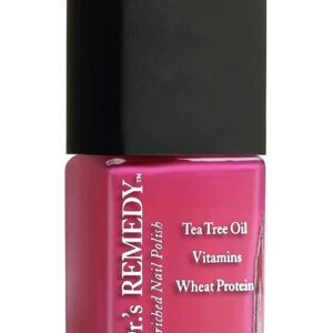 Dr’s Remedy Enriched Nail Polish: Non Toxic, All Natural, and Organic - Doctor Formulated: Strengthens, Restores, Heals, and Protects '24-Free' - HOPEFUL Hot Pink