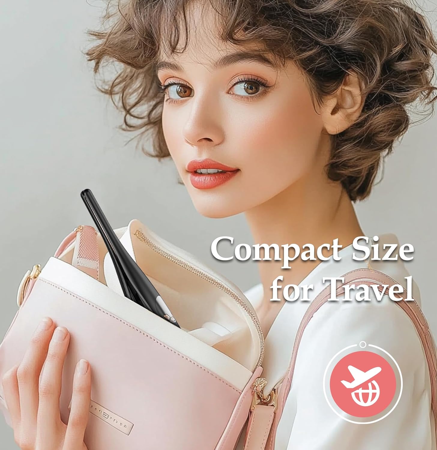 Small Flat Irons for Short Hair, 3/10" Thin Flat Iron for Short Hair, Pixie Cut and Bangs, Negative Ions Small Hair Straightener for Edges with 10th Adjustable Temp. Auto Shut Off - Image 7