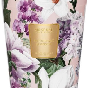M&SENSE Moonlight Tuberose Large Candles for Home Scented, Natural Soy Long Lasting Slow Burning Candle 35oz 150 Hours Burn, Organic Relaxing Aromatherapy Candle Appreciation Gift for Women