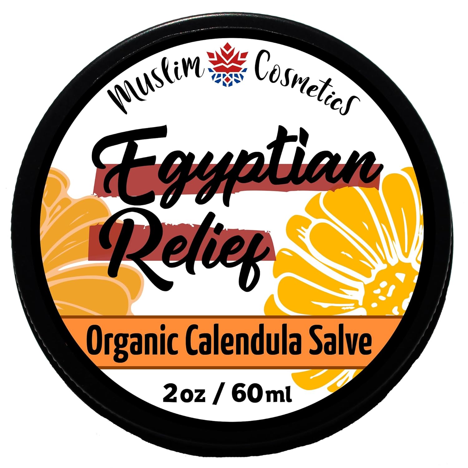 Organic Calendula Salve | All purpose balm | 100% Pure & Natural cold extracted Egyptian Calendula | Pet safe || Made in Canada - Muslim Cosmetics - Egyptian Relief 2oz