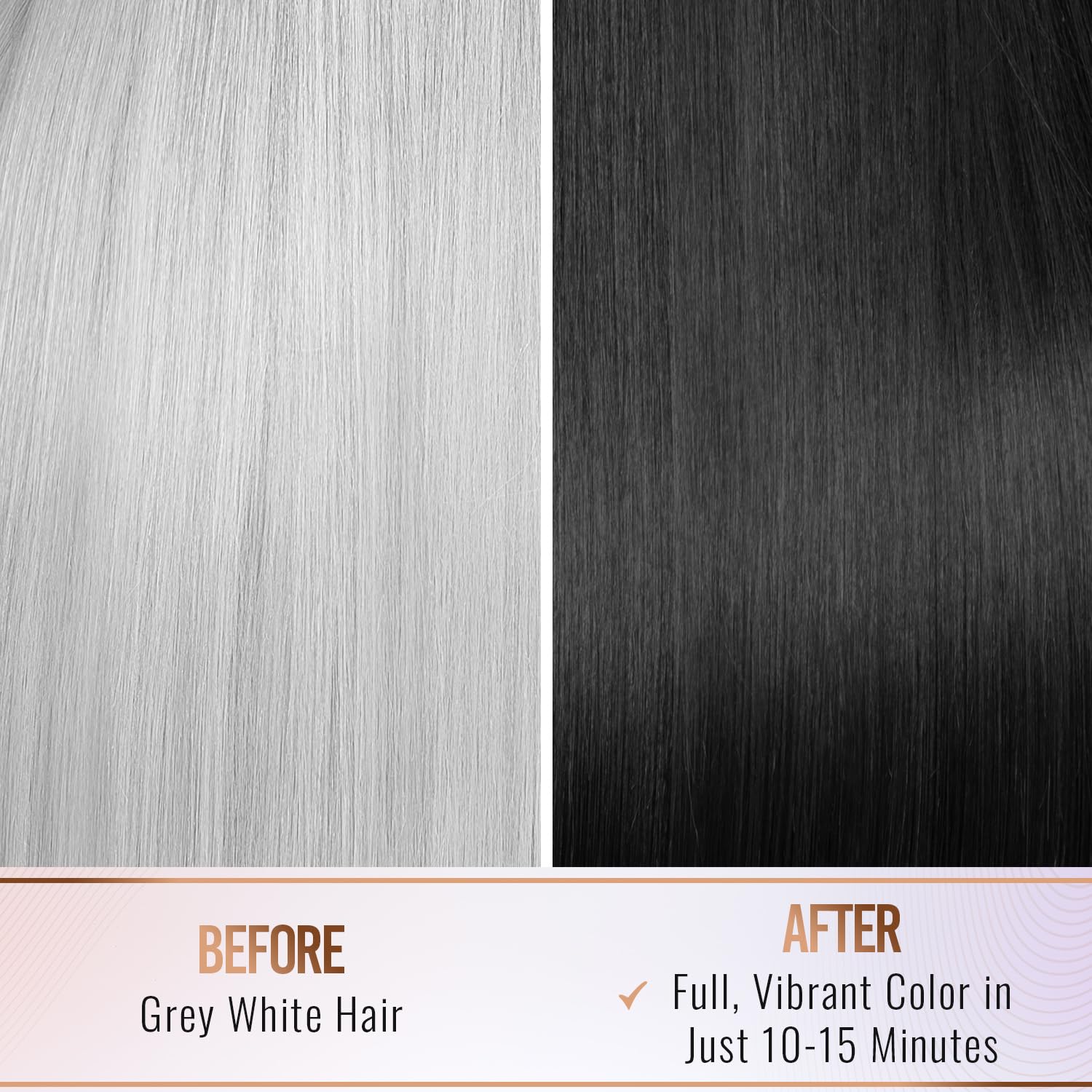Herbishh Natural Hair Dye Shampoo with Argan Mask - Long-Lasting Color for Gray Hair - Travel Size, 10+1 Pack, Ammonia-Free (Black) - Image 4