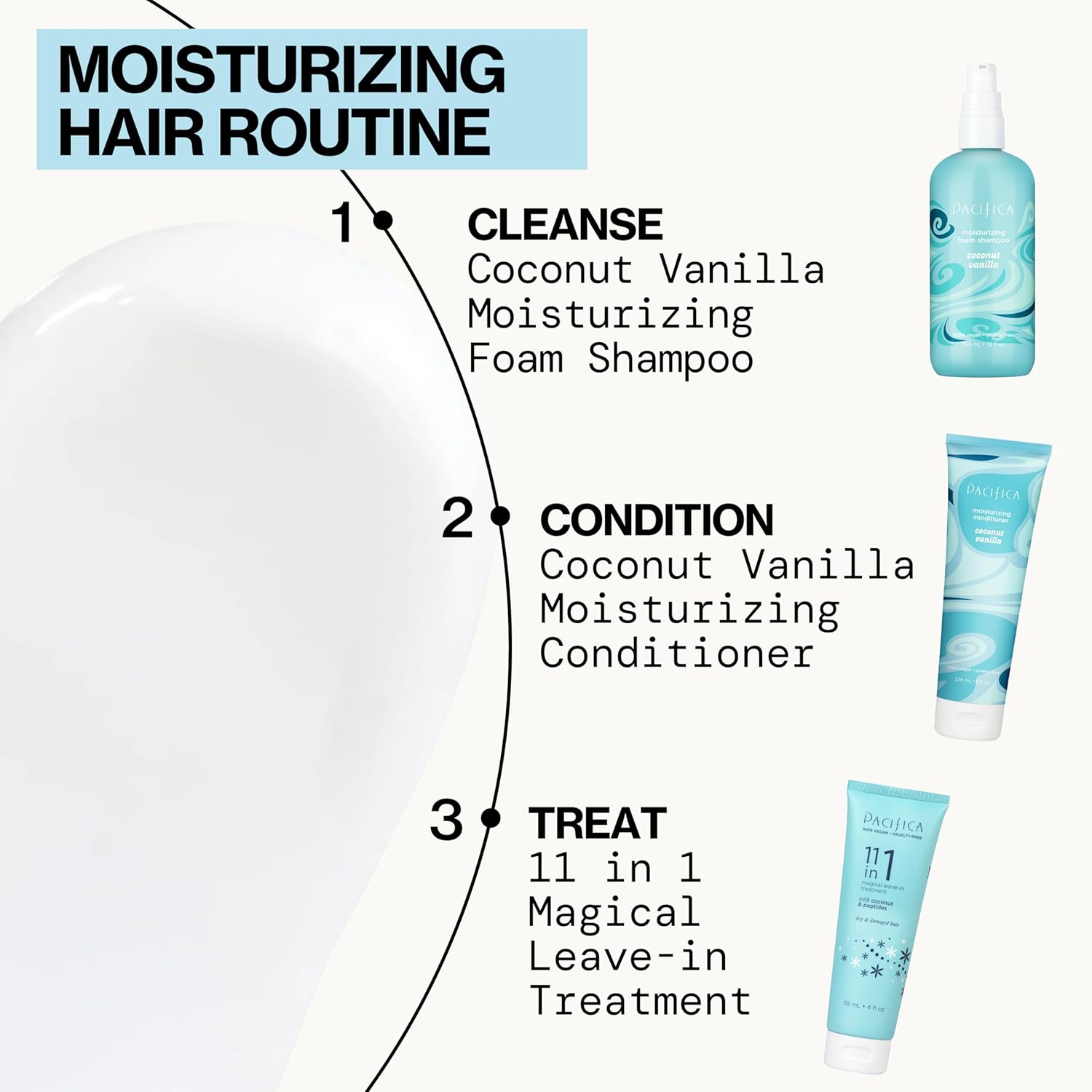 Pacifica Leave In Conditioner - 11 in 1 Magical Hair Treatment - Strengthen & Repair Damaged Hair - Deep Conditioning for Dry Hair Adds Shine & Anti-Frizz for Straight, Wavy & Curly Hair Care, Vegan - Image 14