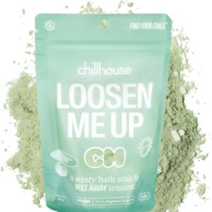 Chillhouse Salt Bath Soak, Loosen Me Up - Gentle Cleansing Bath Salt for Exfoliating, Softening & Skin Moisturizing - Soaking & Bathing Skin Care for Radiant Sparkly Glow