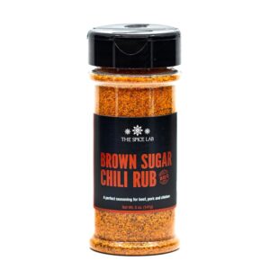 The Spice Lab Brown Sugar Chili Rub - Gourmet BBQ Dry Rub For Succulent Pork Ribs, Juicy Beef, Tender Chicken & Shrimp - Ultimate Brown Sugar Seasoning For Grilling - Essential Cooking Spices