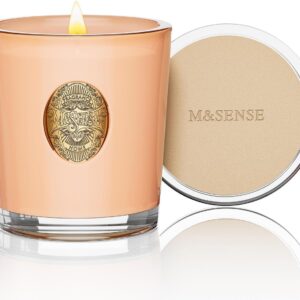 M&SENSE Natural Soy Candle| Neroli&Orange | 10.2 oz, 55H Burn | Luxury Scented Candle for Relaxation, Gifting, Home Décor | for Bedroom, Office, Party