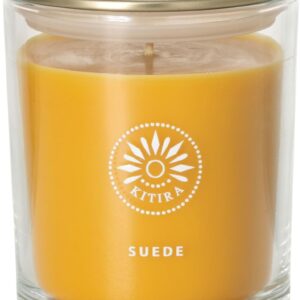 Sullvans Vance Kitira Scented Candle, Single Wick Jar Candles| 60 Hour Burn Time, 10.22 Oz Apple & Citrus Scent | Suede Brown, Long-Lasting Aromatic Glass Candle for Home Décor & Gifts