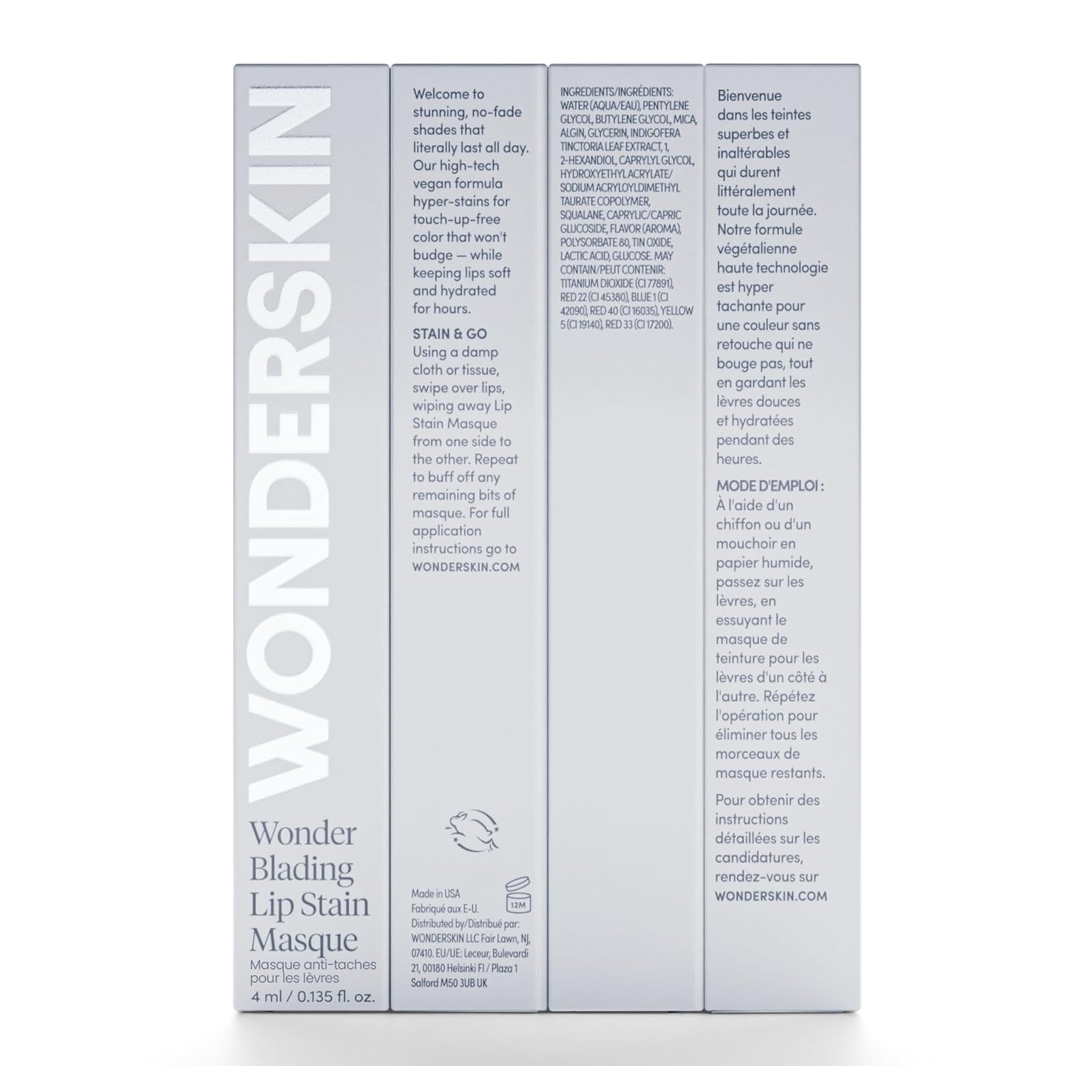 Wonderskin Wonder Blading Waterproof Lip Stain Peel Off Mask 0.14 oz Nude Tint - Image 8