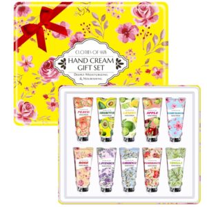 10 Pack Hand Cream Gifts,Easter Basket Stuffers for Teens,Mothers Day Gifts,Teacher Appreciation Gifts Nurse Gifts for Women,Thank You Gifts Hand Cream for Dry Hands, Birthday Gifts for Women Girls